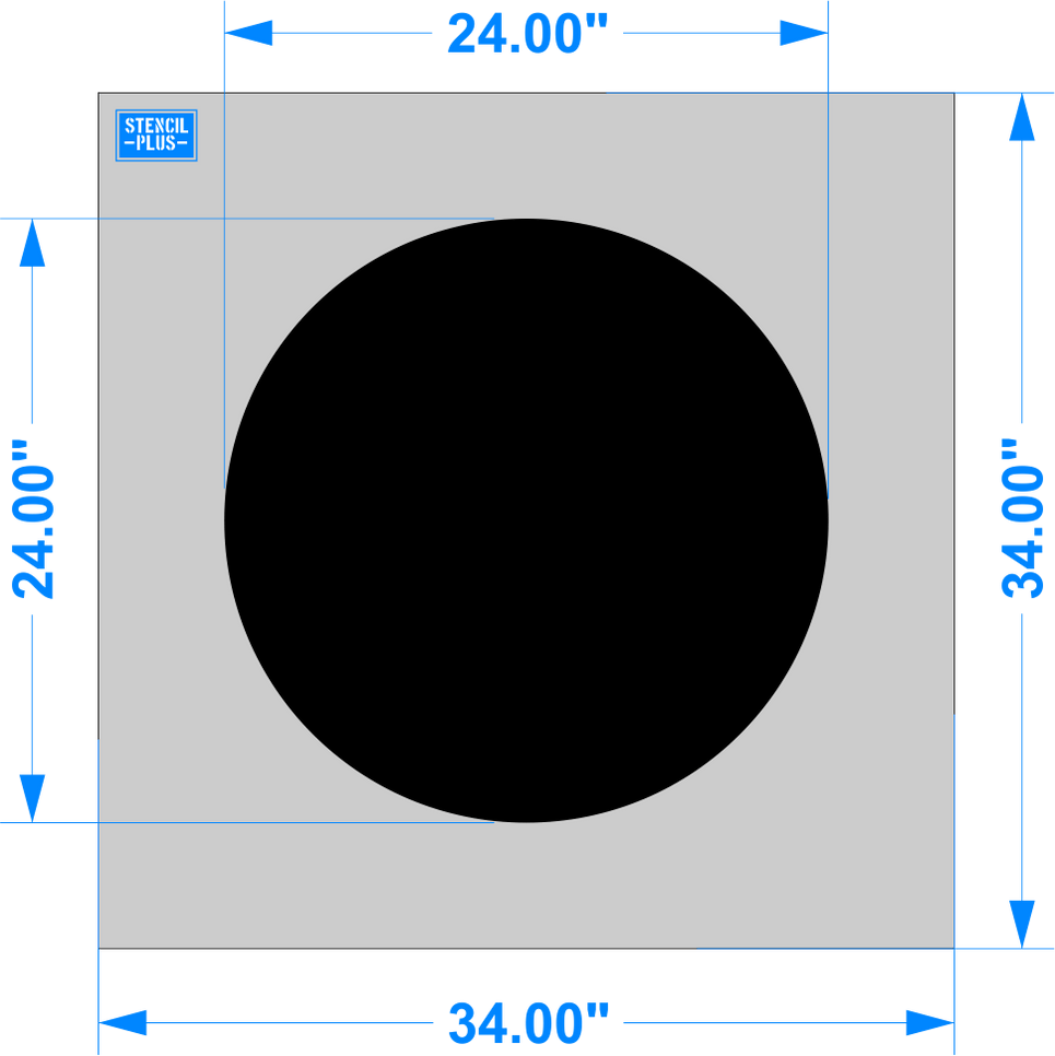 Kohl's 24" Circle Spray Border — Stencil Plus