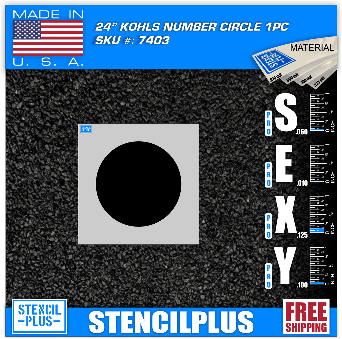 Kohl's 24" Circle Spray Border — Stencil Plus