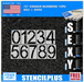 Stencil Plus Retail Chains .060 ML Kroger 72" Pickup Numbers 0-9