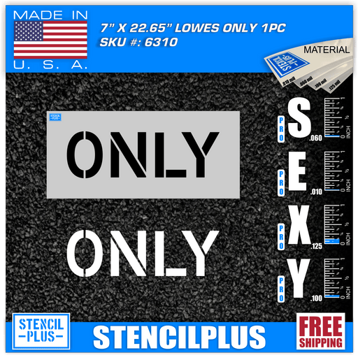 Stencil Plus Retail Chains .060 ML Lowe's 7" Only