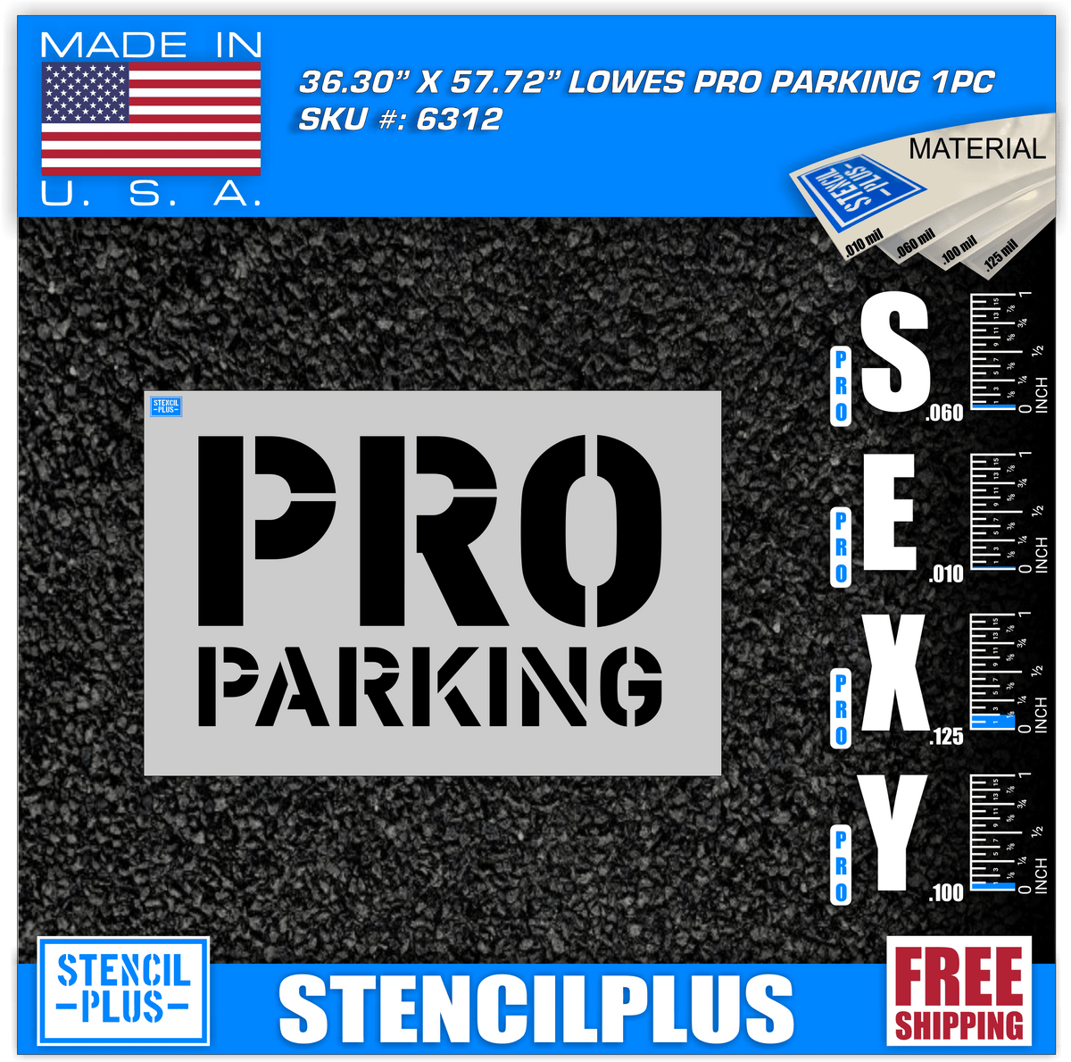 Lowe's PRO Parking — Stencil Plus