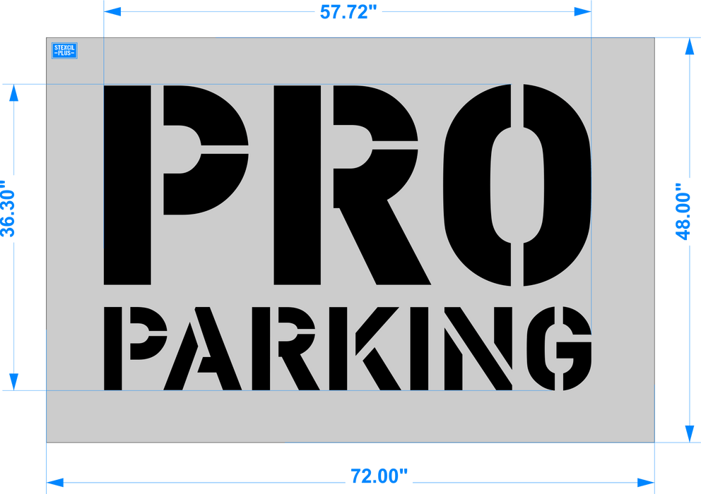 Stencil Plus Retail Chains Lowe's PRO Parking
