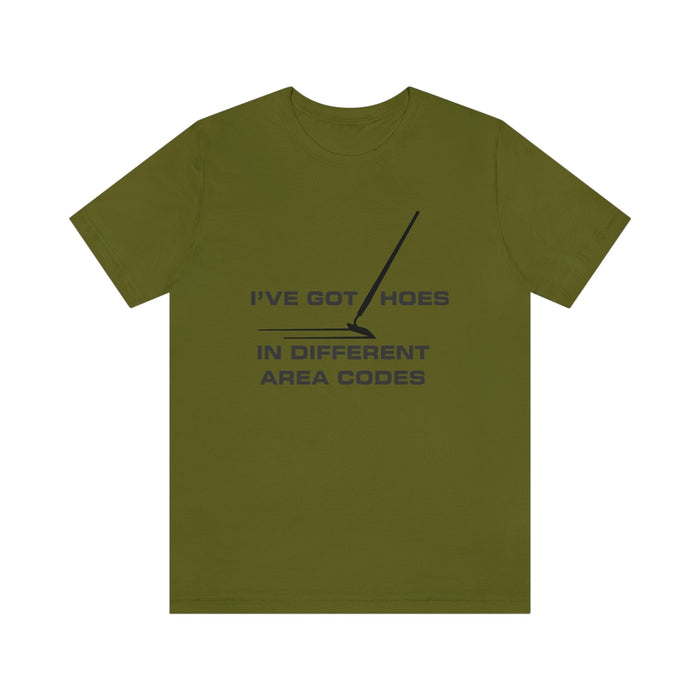 Stencil Plus T-Shirt Olive / S "I've Got Hoes" - Unisex Jersey Short Sleeve Tee