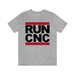 Stencil Plus T-Shirt Athletic Heather / S "Run CNC" - Unisex Jersey Short Sleeve Tee