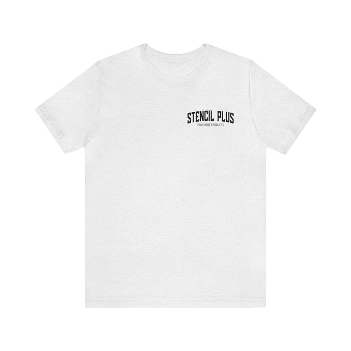 Stencil Plus T-Shirt Ash / S Stencil Plus Collegiate Logo - Unisex Jersey Short Sleeve Tee