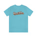 Stencil Plus T-Shirt Turquoise / S Stencil Plus Retro Design Short Sleeve Tee