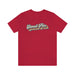 Stencil Plus T-Shirt Red / S Stencil Plus Retro Design Short Sleeve Tee